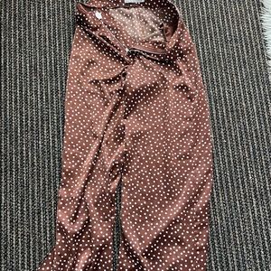 Urban Outfitters satin polka dotted pants